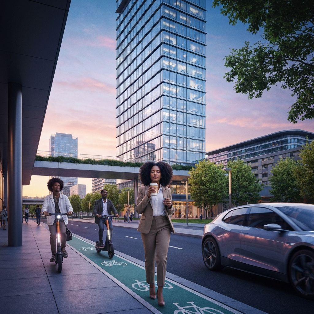 Urban modern lifestyle scene